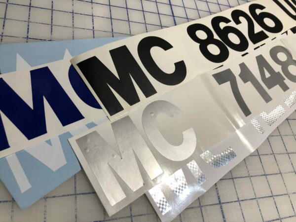 Michigan MC Number Stickers